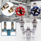 Thumbnail image #4 for T&S Brass MV-0771-12C 3/4-Inch Chrome-Plated Brass Mixing Valve Assembly for Washdown Stations