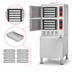 Thumbnail image #5 for Vulcan C24DA10 10-Pan Two-Compartment Direct Steam Convection Steamer on Cabinet Base