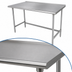Thumbnail image #4 for Advance Tabco 108-Inch x 30-Inch Work Table with 16-Gauge 304 Stainless Steel Top and 1-1/2-Inch Rear Up-Turn