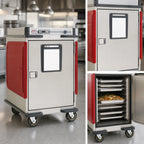 Thumbnail image #4 for Metro C5 Transport Armour C5T5-DSB Half-Height Mobile Heated Holding Cabinet, 18-Pan, Stainless Steel, Digital Controls