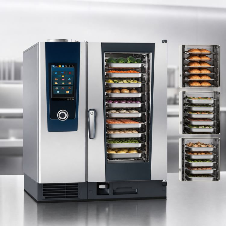 Product image #4 for RATIONAL iCombi Pro 10-Half Size Countertop Natural Gas Combi Oven, 120V, 1-Phase