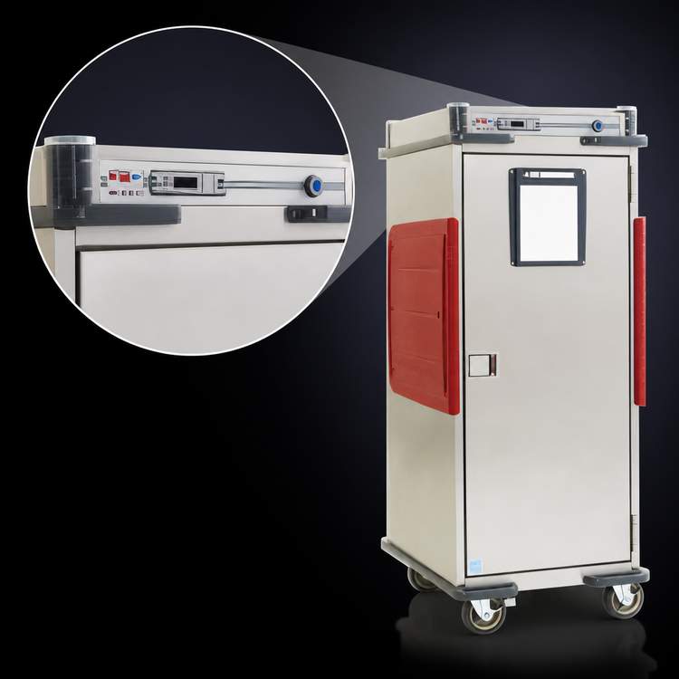 Product image #4 for Metro C5 Transport Armour Full-Height Mobile Heated Holding Cabinet, 32 Full-Size Pan Capacity