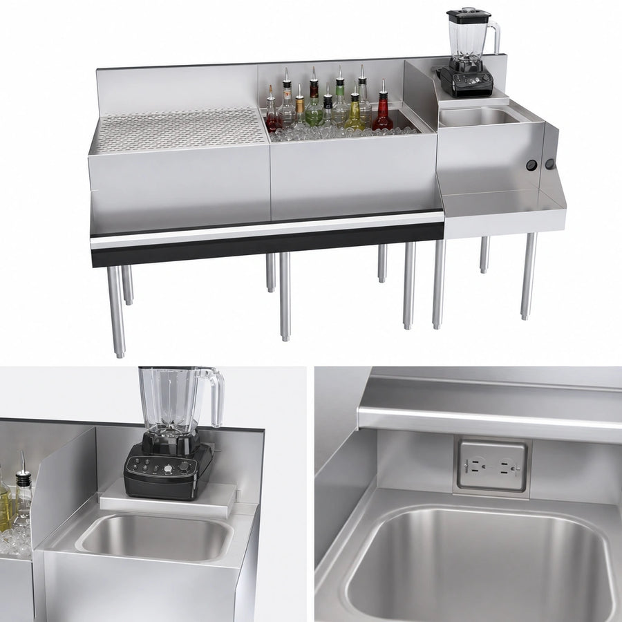 18-Inch Blender Station With Dump Sink