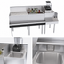 Thumbnail image #5 for Krowne Royal Series 66-Inch Underbar Ice Bin/Cocktail Station with Blender Station, Drainboard and 10-Circuit Cold Plate