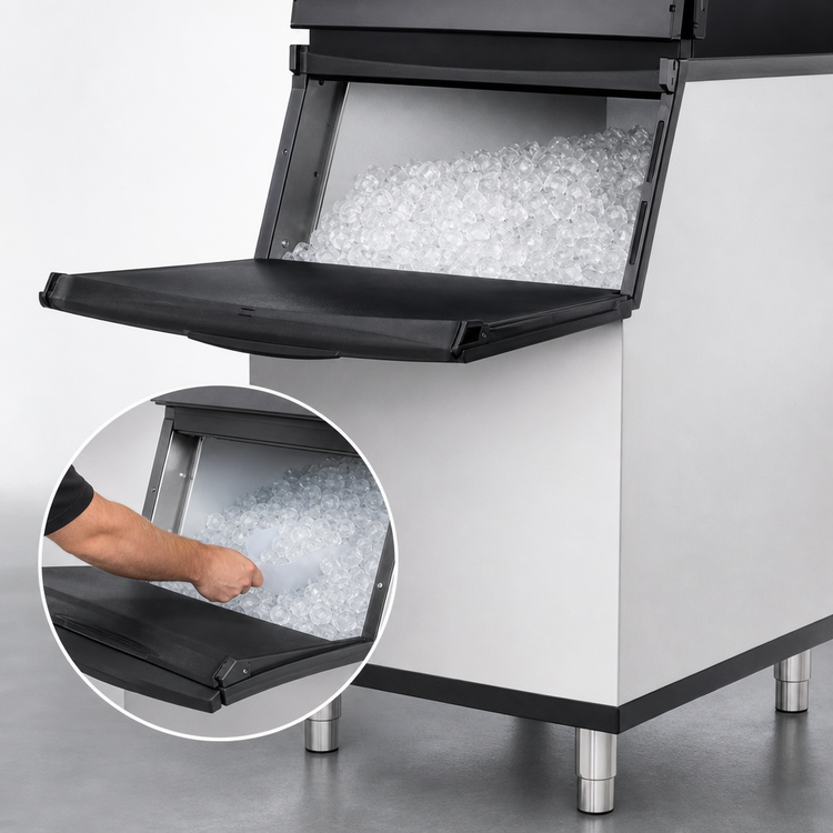 Product image #4 for True 30-Inch Wide 515 lb Ice Bin for Top-Mounted Ice Makers with Front Opening Door