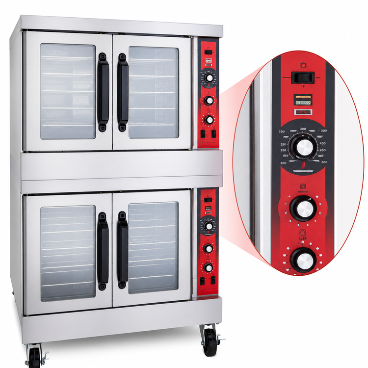 Product image #5 for Vulcan SG44 Full-Size Double-Deck Gas Convection Oven, 5-Pan Capacity per Section