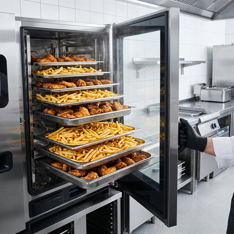 Product image #3 for Convotherm C4eT 20.20GB-N Roll-In Full-Size Gas Combi Oven with Boiler