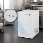 Thumbnail image #4 for Maxximum Maxx Cold MXSH3.4SHC 3.4 Cu. Ft. Commercial Chest Freezer, Manual Defrost, Solid Hinged Locking Lid, White