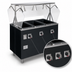 Thumbnail image #4 for Vollrath 2-Series Affordable Portable Deluxe 3-Well Mobile Hot Food Station with Illuminated Breath Guard and Enclosed Base