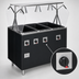 Thumbnail image #4 for Vollrath 2-Series Affordable Portable Deluxe 4-Well Mobile Hot Food Station with Breath Guard