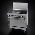 Thumbnail image #4 for Jade Range (Middleby) Titan JTRH-2-2HT-36 36-Inch Heavy-Duty Gas Range with 2 Open Burners, 2 Hot Tops and Standard Oven