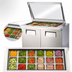 Thumbnail image #4 for True 48 3/8-Inch Wide Mega-Top Sandwich/Salad Refrigerated Prep Table with Flat Glass Lid, 2 Solid Doors, 18-Pan Capacity