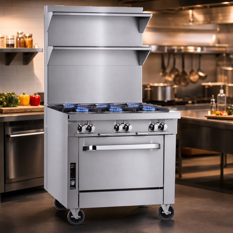 Product image #4 for Southbend Platinum 32-Inch Heavy Duty Modular Gas Range Top with 6 Open Burners