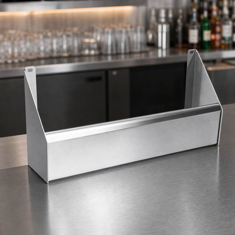Product image #4 for CHOICE Single Stainless Steel Speed Rail, 18-Inch x 5-Inch, Keyhole Mount