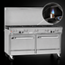 Thumbnail image #4 for Southbend Ultimate 60-Inch Gas Restaurant Range with 10 Open Burners, Standard Oven, and Cabinet Base