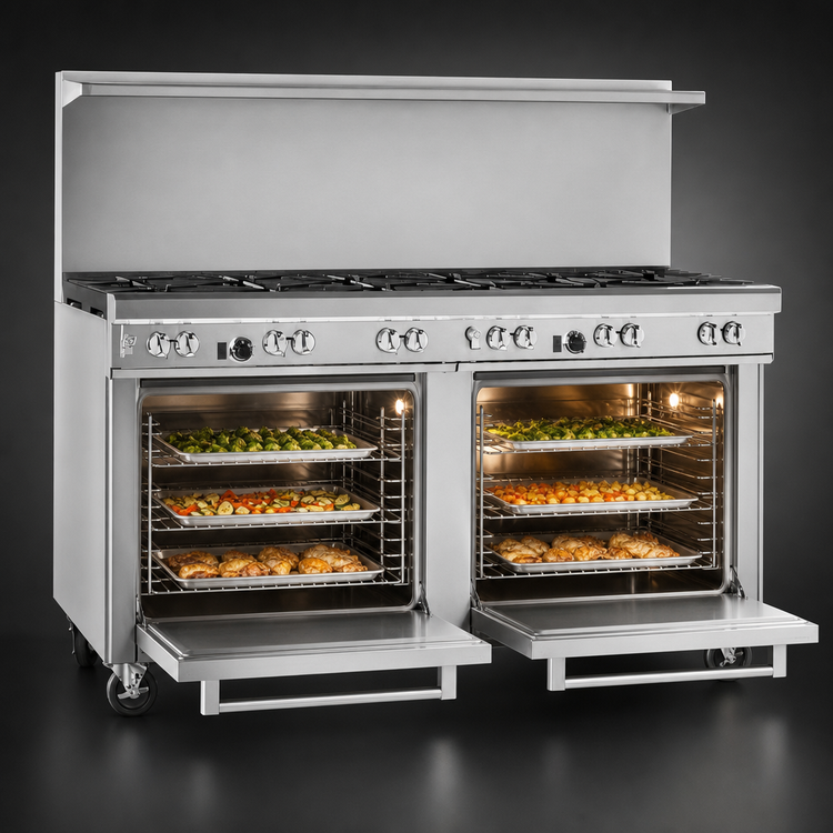 Product image #4 for Southbend Ultimate 72-Inch Gas Restaurant Range with 11 Open Burners and 2 Convection Ovens