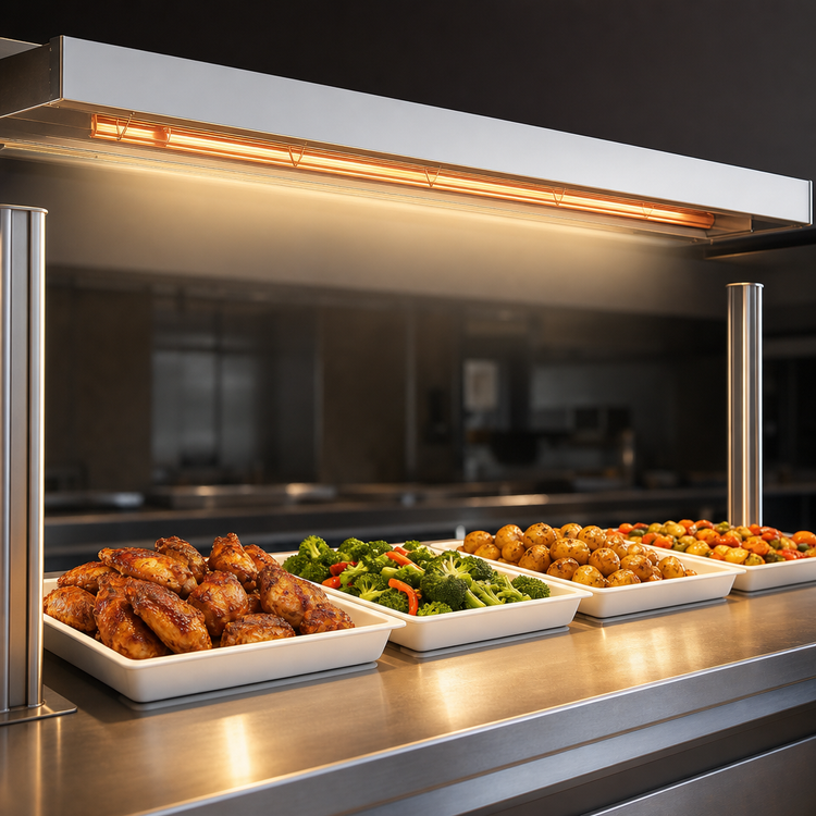 Product image #4 for Nemco 60-Inch Single Lighted Remote-Controlled Infrared Strip Heater