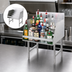 Thumbnail image #5 for Advance Tabco Special Value Series 5-Step Stainless Steel Freestanding Liquor Bottle Display Unit