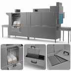 Thumbnail image #4 for Champion 100 PRO-HR Two-Tank High-Temperature Rack Conveyor Dishwasher with 36-Inch Prewash, 348 Racks/Hour, Heat Recovery