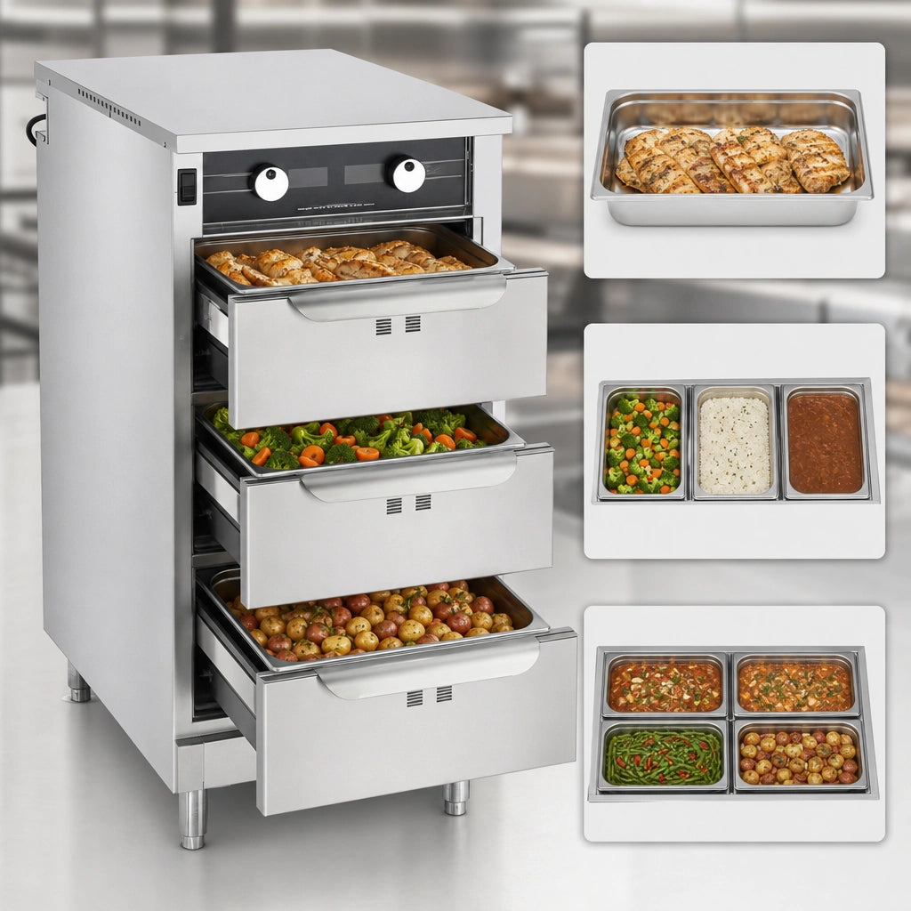 Three-Drawer Capacity