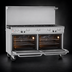 Thumbnail image #4 for Ultimate 60-Inch Gas Restaurant Range with 9 Open Burners and 2 Convection Ovens