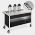 Thumbnail image #4 for Atlas Metal CAU-3 50-Inch Mobile Modular Beverage Serving Counter with Stainless Steel Top and Urn Drain