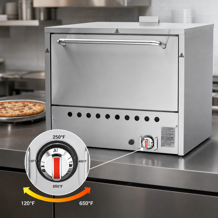 Product image #4 for Serv-Ware SWPO-31 Two-Deck Natural Gas Countertop Pizza Oven