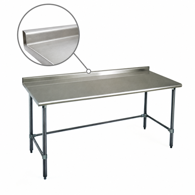 Product image #4 for Eagle Group BlendPort Budget Series Stainless Steel Work Table with 1-1/2 Inch Rear Upturn, 84 x 24 Inches