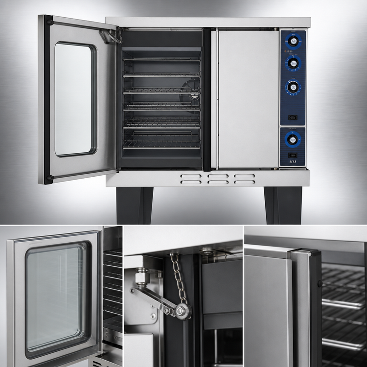Product image #4 for Duke 613-G1V Single-Deck Standard Depth Gas Convection Oven