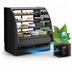 Thumbnail image #4 for Structural Concepts Fusion Curved Glass Refrigerated Full Service Display Case with Lift-Up Front Glass, 75-3/8