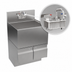 Thumbnail image #4 for Krowne Alchemy Series Stainless Steel Underbar Ice Bin/Cocktail Unit, 24 x 24 Inches, 92-Lb Capacity