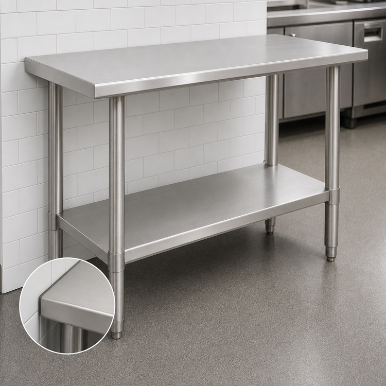 Product image #4 for Eagle Spec-Master 84-Inch x 30-Inch Stainless Steel Work Table with Adjustable Undershelf