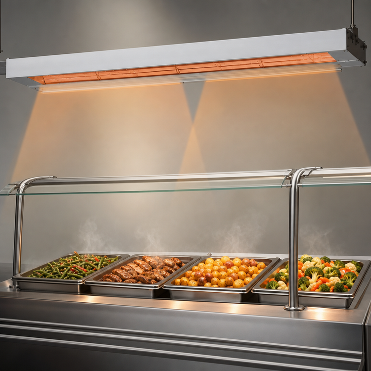 Product image #4 for Nemco 60-Inch Dual Remote-Controlled Infrared Strip Heater, 208V