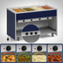 Thumbnail image #4 for Atlas Metal INFIH-OT-4 Mobile Hot Food Unit with 4 Wells
