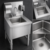 Thumbnail image #4 for Eagle Group Spec-Bar Freestanding Underbar Hand Sink with Front Door, Soap Dispenser, and Paper Towel Dispenser, 18 x 24 Inches
