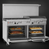 Thumbnail image #4 for Southbend Ultimate 60-Inch Gas Restaurant Range with 5 Burners, 24-Inch Charbroiler, and 2 Standard Ovens