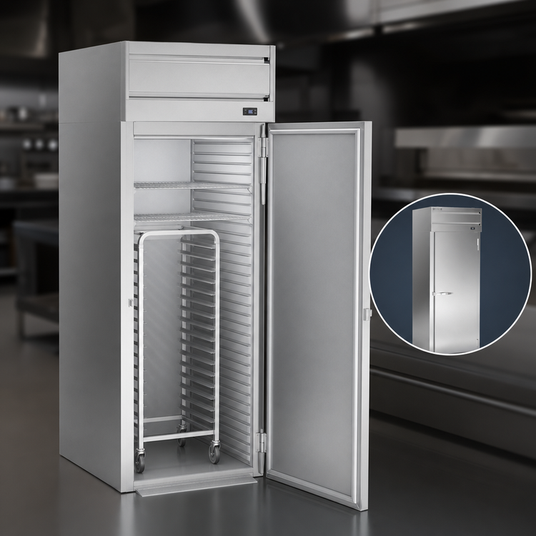 Product image #4 for Beverage-Air P Series Roll-In Warming Cabinet, 1-Section, 33.6 Cu. Ft., Full-Height Solid Door