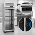 Thumbnail image #4 for Turbo Air PRO Series Pass-Thru Heated Holding Cabinet, 1-Section, 27 Cu. Ft., Glass Front and Solid Rear Doors, 115V