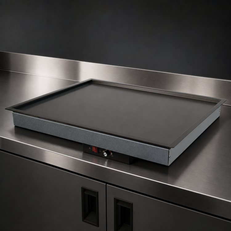 Product image #4 for Hatco Glo-Ray Built-In Rectangular Heated Shelf with Recessed Top, 24 x 30 Inch Usable Surface, Hardcoat Aluminum