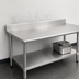 Thumbnail image #4 for Eagle Spec-Master 144-Inch x 36-Inch 14-Gauge Stainless Steel Work Table with 4-1/2-Inch Backsplash and Undershelf