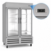 Thumbnail image #4 for Kelvinator Commercial 54-Inch Two-Section Glass Door Reach-In Refrigerator, 49 Cu. Ft., Bottom Mount