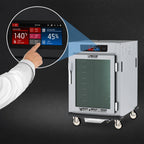 Thumbnail image #4 for Metro C5 C595-SFC-UPFS Controlled Humidity Heated Holding and Proofing Cabinet, Mobile Pass-Thru Half-Height, Glass & Solid Doors, 8 Full-Size Pan