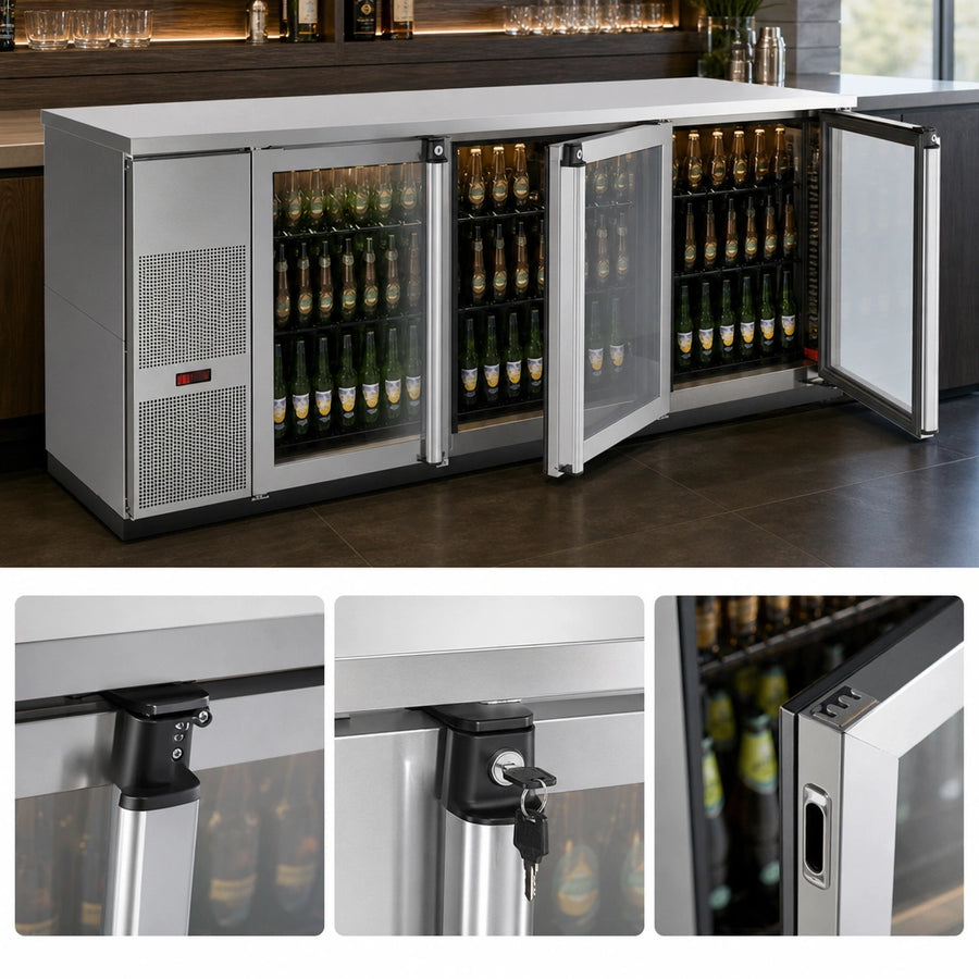 Hinged Glass Doors with Locks