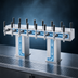 Thumbnail image #4 for Perlick Extra High Back-to-Back Bridge Tee Countertop Glycol-Cooled Draft Beer Tower, 32 Faucets, Chrome Finish
