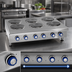 Thumbnail image #4 for Imperial IHPA-3-36-E 36-Inch Electric Countertop Hot Plate with 3 Round Plate Elements and Solid Top