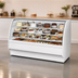 Thumbnail image #4 for True Full-Service Curved Glass Refrigerated Bakery Display Case, 77-1/4 Inch, Self-Contained R290, White