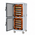 Thumbnail image #4 for Metro C5 8 Series Full-Height Mobile Pass-Thru Heated Holding Cabinet with Touch-Screen Controls and Dutch Doors