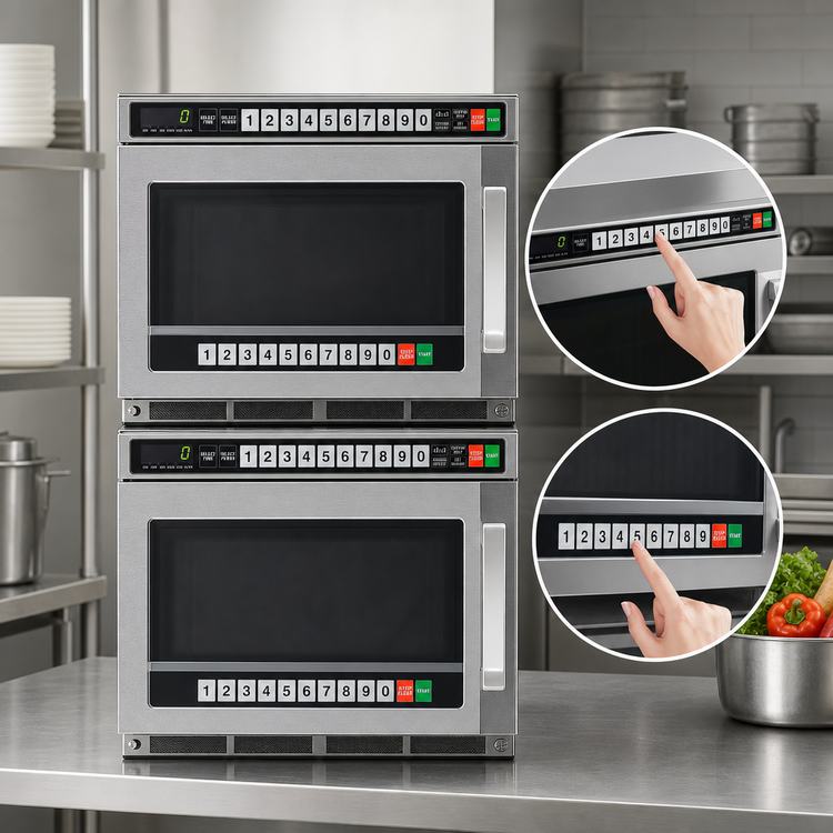 Product image #5 for Sharp TwinTouch Heavy-Duty Commercial Microwave Oven, 1200 Watts, 0.75 Cu. Ft.