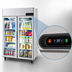 Thumbnail image #5 for 2-Section Glass Door Reach-In Refrigerator, 43.2 Cu. Ft., Top-Mount Self-Contained, Stainless Steel
