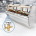 Thumbnail image #4 for Howard-McCray 35 Series 143-Inch Remote Double Duty Fish and Poultry Refrigerated Service Case, Straight Glass, Stainless Steel, LED